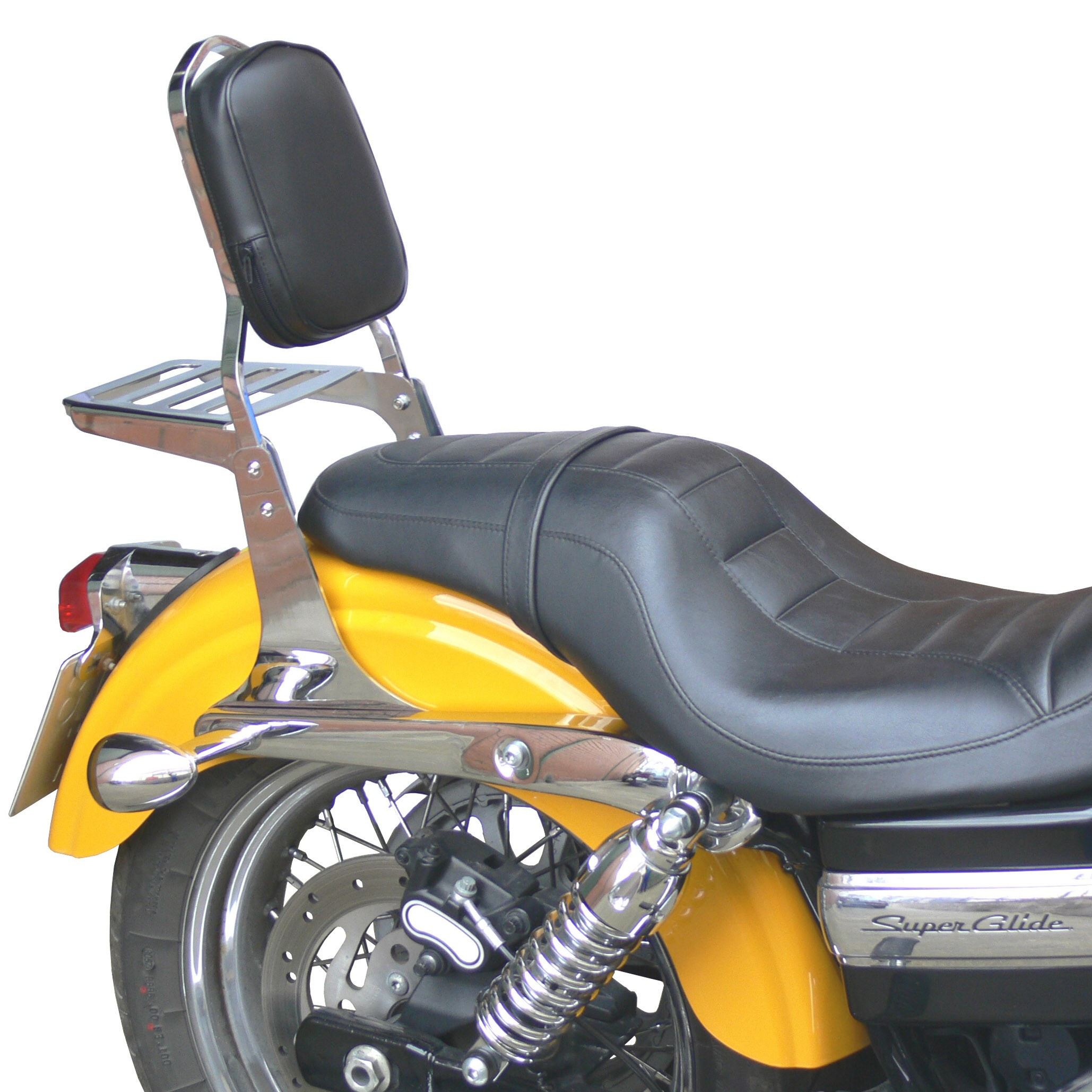 Sissy Bar Cromato 24” E Sella Banana Bianco Scintillante Per Lowrider – OG Lowrider