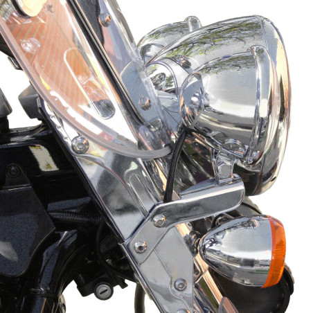 KEEPDSGN 5.75" LED Headlight With Bracket - Hi/Lo DRL For Kawasaki Vulcan & Universal