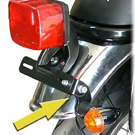 Pair Of Turn Signal Relocation Brackets ORCAL 125 / 125 euro4 - Spaan